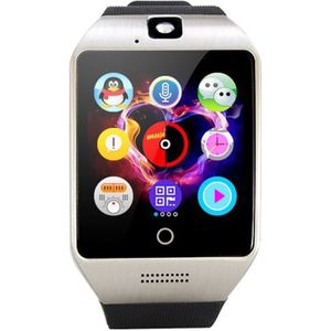 Q18S 1.54 inch IPS Screen MTK6260A Bluetooth 3.0 Smart Watch Phone  Pedometer / Sedentary Reminder / Sleeping Monitor  / Anti-Loss / Remote Camera  / GSM / 0.3M Camera  (Black + Silver)