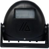 Wireless Intelligent Doorbell Infrared Motion Sensor Voice Prompter Warning Door Bell Alarm(Black)