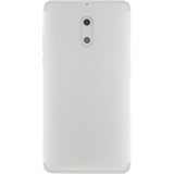 Battery Back Cover with Camera Lens & Side Keys for Nokia 6 TA-1000 TA-1003 TA-1021 TA-1025 TA-1033 TA-1039(White)