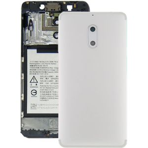 Battery Back Cover with Camera Lens & Side Keys for Nokia 6 TA-1000 TA-1003 TA-1021 TA-1025 TA-1033 TA-1039(White)