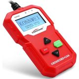 KW590 Mini OBDII Car Auto Diagnostic Scan Tools Auto Scan Adapter Scan Tool (Can Only Detect 12V Gasoline Car)(Red)