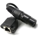 15cm XLR 3 Pin Female To RJ45 Female Network Connector Adapter Converter Cable