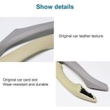 Car Leather Left Side Inner Door Handle Assembly 51417225854 for BMW 5 Series F10 / F18 2011-2017(Grey)