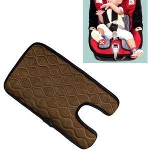 Universal Baby Car Cigarette Lighter Plug Seat Cover Warm Seat Heating Baby Electric Seat Heating Pad  Size: 310x(440+210)x8mm (Brown)