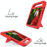 For Lenovo M10 FHD REL TB-X605FC / TB-X605LC Handle Portable EVA Shockproof Anti Falling Protective Case with Triangle Holder(Red)