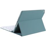 T07BB For iPad 9.7 inch / iPad Pro 9.7 inch / iPad Air 2 / Air (2018 & 2017) TPU Candy Color Ultra-thin Bluetooth Keyboard Protective Case with Stand & Pen Slot(Dark Green)