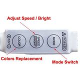 3 Keys Mini Controller Dimmer for 3528 / 5050 SMD RGB LED Strip Light with DC Connector  DC 12V