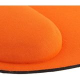 2 PCS Cloth Gel Wrist Rest Mouse Pad(Orange)