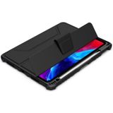 NILLKIN Armoured Flip Cover Leather Case With Stand & Pen Slot & Sleep Function For iPad Air 2020 10.9 / Air 4 / Pro 11 inch (2020)