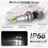 2 PCS 1904 H7 DC9-36V / 24W / 6000K / 2400LM IP68 Car LED Headlight Lamps (Cool White)