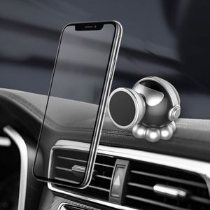 Car Octopus Shape Magnetic Mobile Phone Holder (Silver)