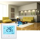 BHT-1000-GB-WIFI 16A Load Electronic Heating Type Touch LCD Digital WiFi Heating Room Thermostat with Sensor  Display Clock / Temperature / Periods / Time / Week / Heat etc.(White)
