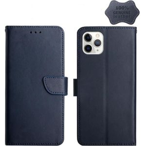 Lederen vingerafdrukbestendige horizontale flip-telefooncase voor iPhone 11 Pro