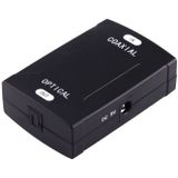 Coaxial RCA Input to Optical Toslink Output Digital Audio Converter Adapter(Black)