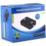 Coaxial RCA Input to Optical Toslink Output Digital Audio Converter Adapter(Black)