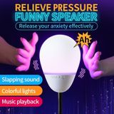 T6 Funny Bluetooth Speaker Flapping Relieve Stress Colorful Lights Soundbar Rubber Support TF Card