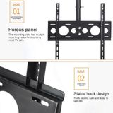 32-70 inch Universal Height & Angle Adjustable Single Screen TV Wall-mounted Ceiling Dual-use Bracket  Retractable Range: 0.5-3m