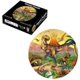 Ronde 3D Puzzel Cartoon Plane Puzzel Puzzel Speelgoed 1000 PCS (Dinosaurus)