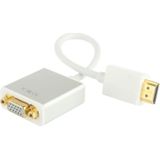 22cm Full HD 1080P 19 Pin HDMI Male to VGA Female Video Adapter Cable with Audio Cable