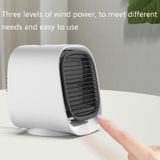 Desktop Cooling Fan USB Portable Office Cold Air Conditioning Fan  Colour: M201 Sky White