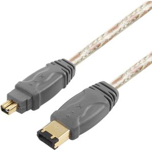 IEEE 1394 FireWire 6 Pin to 4 Pin Cable  Length: 5m