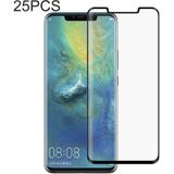 25 PCS Edge Glue 3D Curved Edge Full Screen Tempered Glass Film for Huawei P30 Pro(Black)