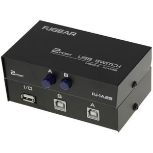 2 Port USB Data Switch(Black)