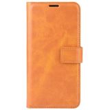 Retro Calf Pattern Buckle Horizontal Flip Leather Case with Holder & Card Slot & Wallet For iPhone 12 / IPhone 12 Pro(Yellow)