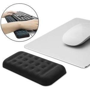 Mechanical Keyboard Wrist Rest Memory Foam Mouse Pad  Size : Single Hand (Black)