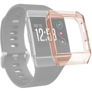 For Fitbit Ionic Full Coverage TPU Watch Case(Transparent Orange)