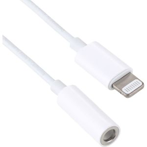 8 Pin 3.5mm Earphone Audio Adapter  Line Length: 8cm(White)