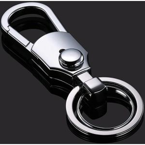 JOBON ZB-098 Car Keychain Men Waist Holding Key Pendant Ring(Brown Chrome)