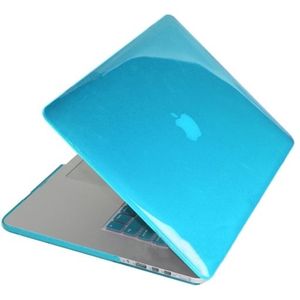 ENKAY for MacBook Pro Retina 13.3 inch (US Version) / A1425 / A1502 4 in 1 Crystal Hard Shell Plastic Protective Case with Screen Protector & Keyboard Guard & Anti-dust Plugs(Blue)