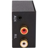 KYHD48 Digital Coaxial Optical Fiber Signal To 3.5mm Analog Audio Output Converter  US Plug(Black)