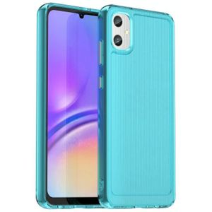 Voor Samsung Galaxy A05 Candy Series TPU telefoonhoesje (transparant blauw)