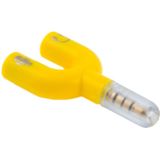 3.5mm Stereo Male to 3.5mm Headphone & Mic Female Splitter Adapter(Yellow)