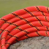 Climbing Auxiliary Rope Static Rope Safety Rescue Rope  Length: 10m Diameter: 10mm(Red)