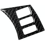 Car Carbon Fiber Steering Wheel Button Frame Decorative Sticker for Nissan 350z 2006-2009