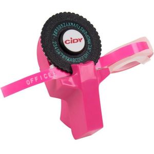 CIDY C101 Mini Manual Label Machine Embossing Machine Typewriter Hand Account Decorative Tape Paper  Random Color Delivery