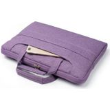 Portable One Shoulder Handheld Zipper Laptop Bag  For 11.6 inch and Below Macbook  Samsung  Lenovo  Sony  DELL Alienware  CHUWI  ASUS  HP (Purple)