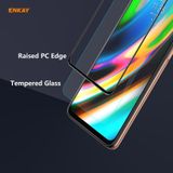 For Motorola Moto G9 Plus ENKAY Hat-Prince Anti-drop Full Glue Tempered Glass Full Screen Film Anti-fall Protector