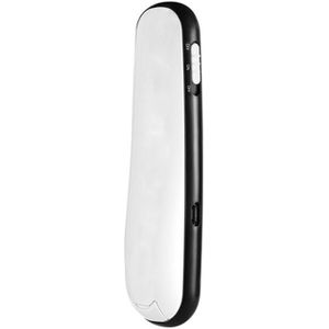 ASiNG A800 USB Charging 2.4GHz Wireless Presenter PowerPoint Clicker Representation Remote Control Pointer  Control Distance: 100m(White)