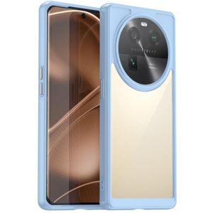 Voor OPPO Find X6 5G kleurrijke serie acryl + TPU telefoonhoes