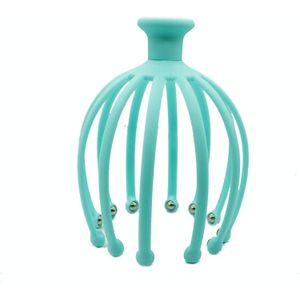 2 PCS 12 Claw Head Massager Octopus Rotating Ball Relaxing Massager(Blue)