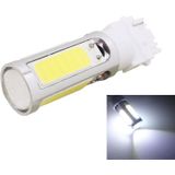 2PCS T25 Single Wire 1250LM 20W + 5W 5 x COB LED White Light Car Rear Fog Lamp Bulb  DC 12V