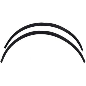 2 PCS Car Stickers Rubber Round Arc Strips Universal Fender Flares Wheel Eyebrow Decal Sticker Car-covers  Size: 75 x 2cm