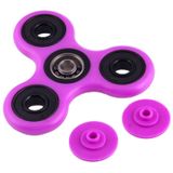 Fidget Spinner Toy Stress Reducer Anti-Anxiety Toy for Children and Adults  4 Minutes Rotation Time  Fluorescent Light  Hybrid Ceramic Bearing + POM Material(Purple)