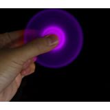 Fidget Spinner Toy Stress Reducer Anti-Anxiety Toy for Children and Adults  4 Minutes Rotation Time  Fluorescent Light  Hybrid Ceramic Bearing + POM Material(Purple)