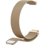 Milanese polsband horlogeband voor Garmin Forerunner 235 22cm (Champagne goud)