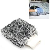 Microfiber Dusting Mitt Car Window Washing Cleaning Cloth Duster Towel Gloves (Black)